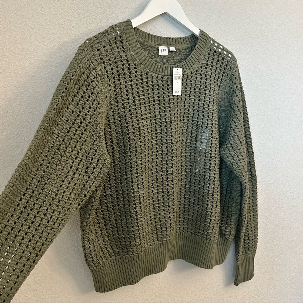 ☀️ New! GAP Crochet Crewneck Sweater - Picture 4 of 13
